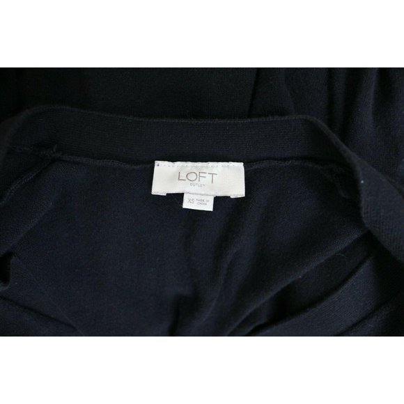 Loft Womens Cardigan Sweater V Neck 3/4 Sleeve XS - Picture 8 of 8